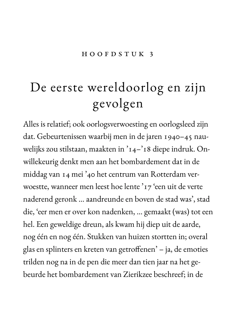 Begin van een hoofdstuk