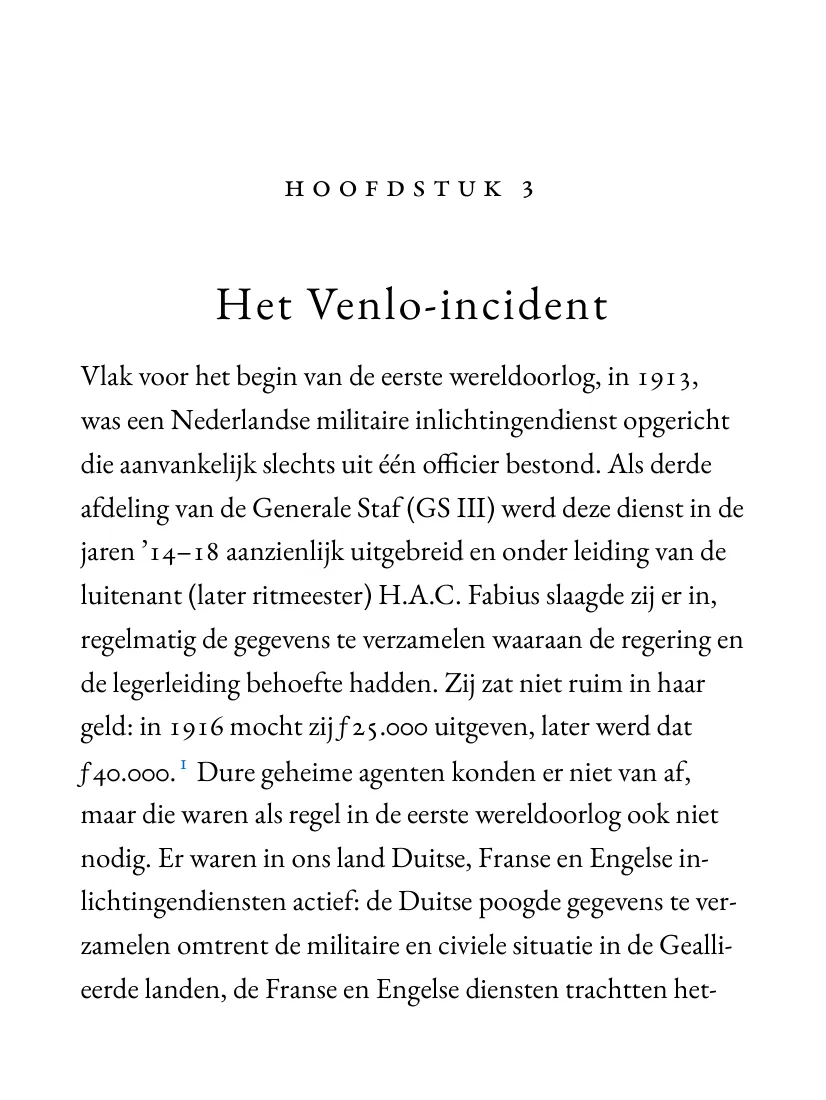 Begin van een hoofdstuk