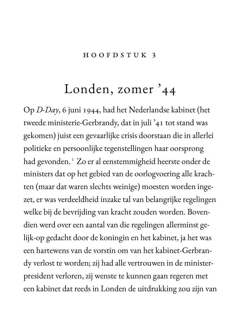 Begin van een hoofdstuk